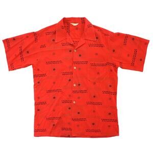 Vintage 70s Hookano Brand Aloha Hawaiian Shirt Men's Medium